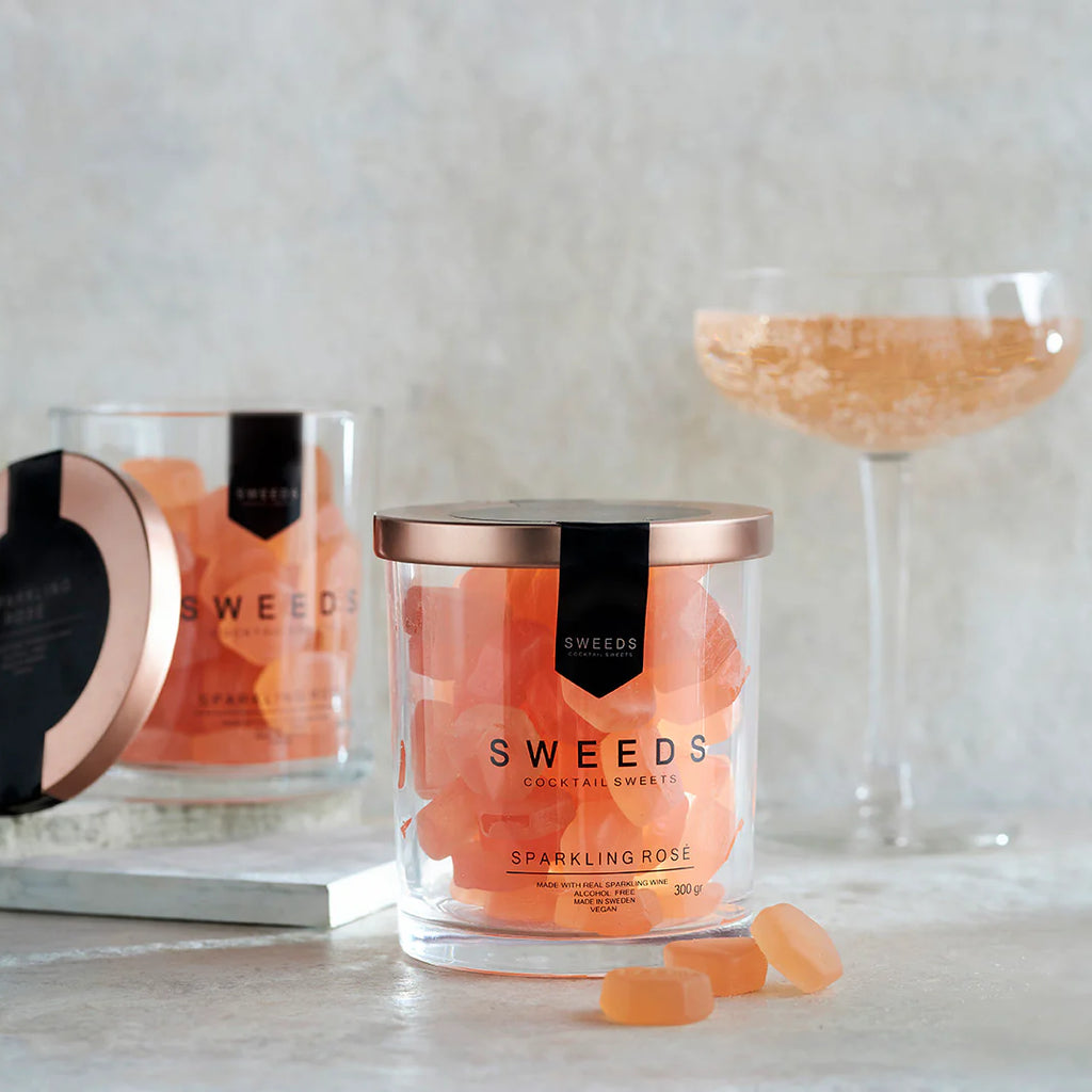 Vingummi med sparkling rosé-smag - SWEEDS cocktail vingummier